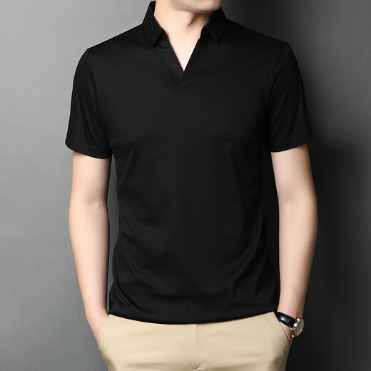 Septwolves Camiseta de verano de la solapa de manga corta para hombres POLO DE MEDIO DE MEDIO DE MEDIO DE MEDIO DE MEDIO DE MEDIO MACIL