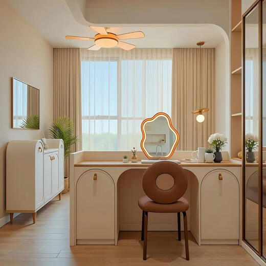 PIANO whole house custom wardrobe bedroom home cream style multi-functional cabinet cloakroom decoration combination furniture prepayment (consult customer service for a plan)