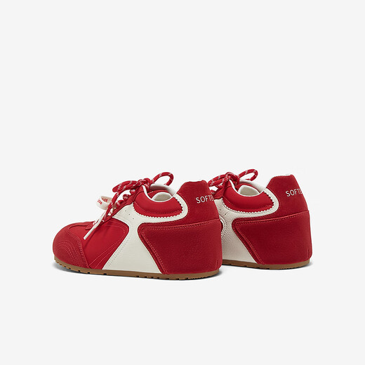 Bestou 2025 Automne Nouvelles chaussures d'entraînement allemandes Retro Outdoor Sports Chaussures décontractées pour femmes A6628CM5 [Pré-vente] Red 38