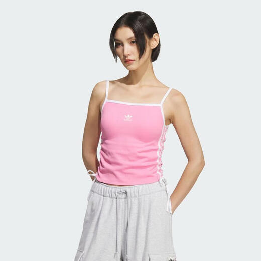阿迪达斯 （adidas）【滔搏运动】Originals三叶草2025年女子DRAWSTRING TANK背心 KE3888 M