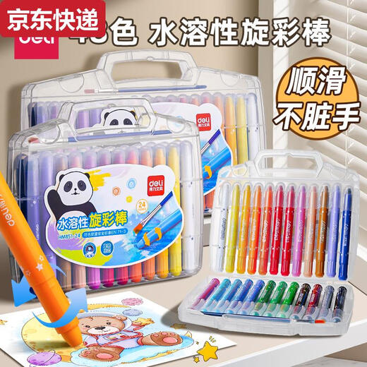 Qilicai Ölmalerei Stock kann ohne Schmutz, Hand-Buntstift, ungiftiger Kindergartenspezialpinsel für Kinder 24 Farbe bunte Sticks 36, 12048 Farbe Riesige Waschbeschaffung 6 Stücke Fügen Sie hinzu.