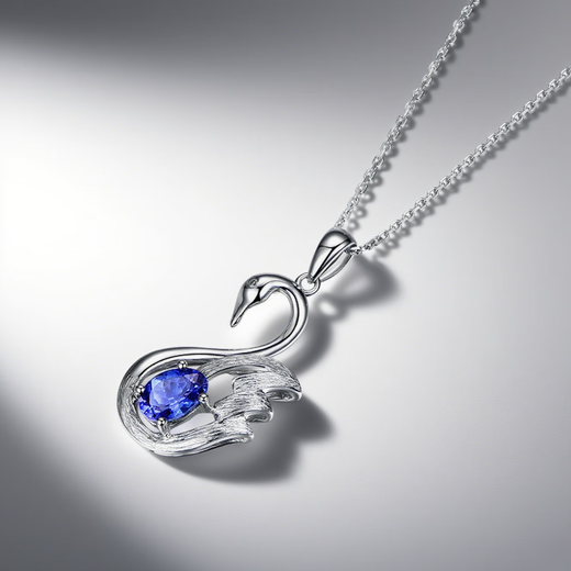 Coasze Coasze Tansanit Halskette 18K Gold Diamond Inlay unterstützt eine eingehende Anpassung, die meiner Freundin und meiner Frau Tansanit Halskette gibt