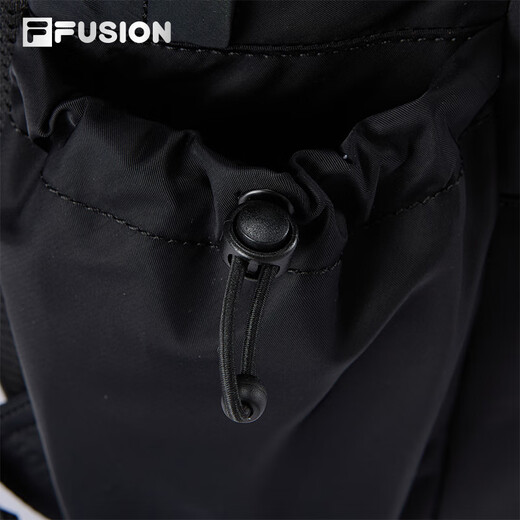 FILA FUSION斐乐潮牌【章昊同款】情侣款漫游包2025秋新款男女双肩包 深黑-BK XS