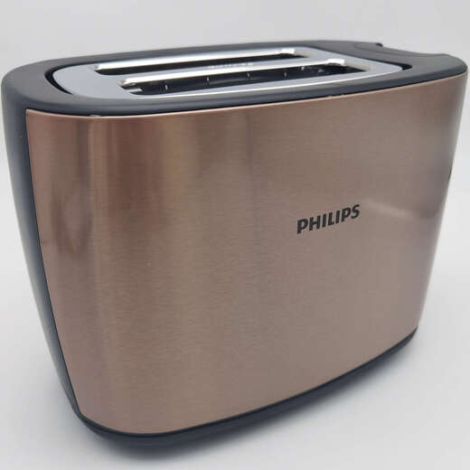 Philips (PHILIPS) bread machine HD2658 HD2628 home automatic toaster widened center baking slot HD2658-champagne color