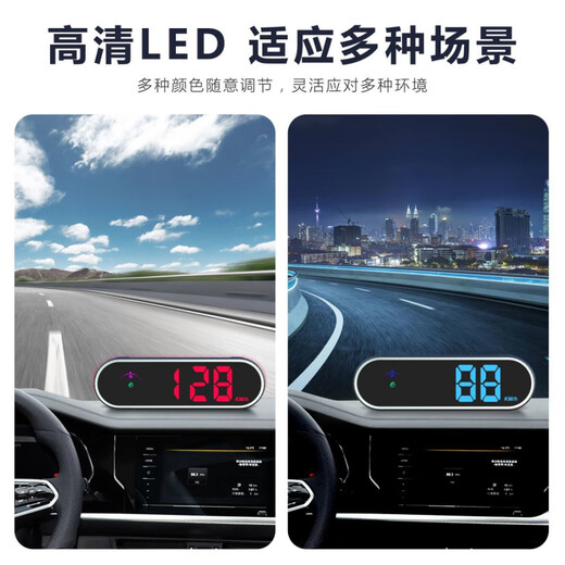 Sulianxing 2025 new car electronic dog head-up display test voice broadcast Beidou HUD car early warning device high-end version - with HUD head-up display + voice