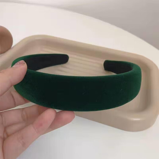 Red headband, Hong Kong style retro hair accessories, fashionable headband, wide-brimmed headband, adult hair-pressing temperament, age-reducing hairpin, burgundy