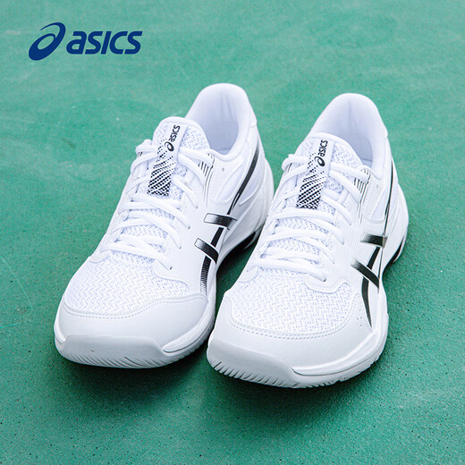 ASICS Badminton Shoes GEL-ROCKET 12 Men's and Women's 2025 New Official Flagship Training Shoes White/Black-101 42
