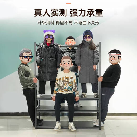 咏幻置物架落地多层货架客厅收纳架储物间市快递整理展示架 果绿五层160cm高 12030cm
