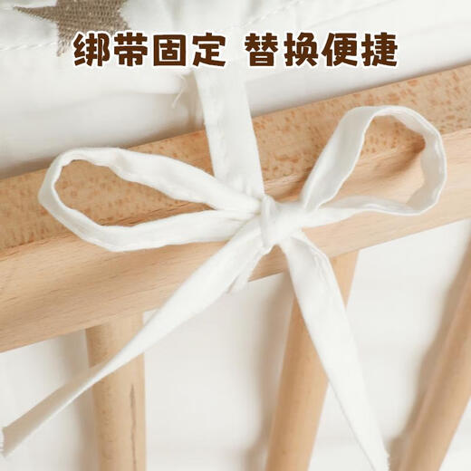 三栖虎婴儿床头挂袋宝宝床边收纳袋尿布尿不湿收纳儿童多功能储物袋 可瑞兔纯棉刺绣