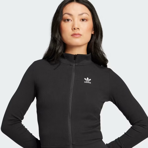 Adidas Damen-Langarm-Strickjacke, Slim Sportswear, Yoga-Kleidung, Fitnesskleidung, vielseitiger und atmungsaktiver Sommerstil, schwarzer schwarzer XXS