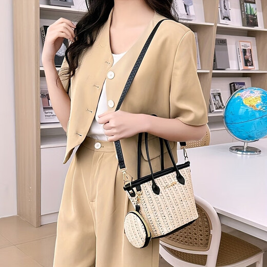 Luxwtb neuer vielseitiger Handtasche Umhängetasche Casual Crossbody Tasche große Kapazität Einfach und modisch schwarz