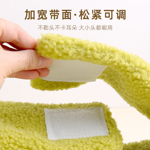 Jingyouyu Japanese face wash hair band for women 2025 new makeup mask special anti-slip hair band Velcro headband traceless wide edge traceless adjustable green