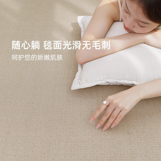 ZSVIP Living Room Carpet 2025 New Cool Floor Mat Summer Ice Wire Light Luxury High-end Room Tatami Free Washable and Wipeable Yimu-15780 180cm*250cm