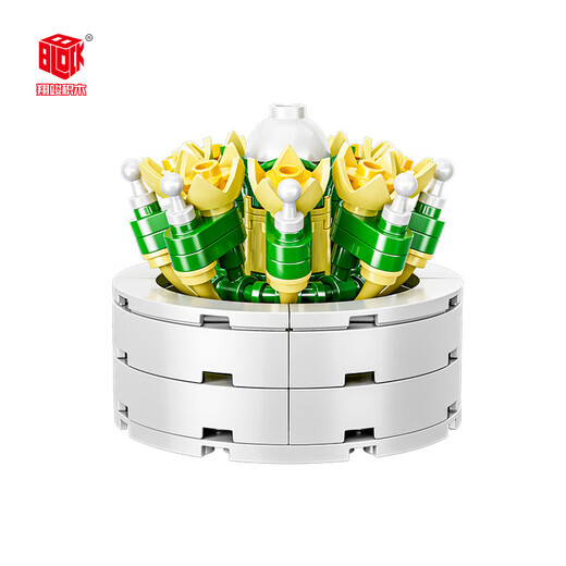 
Shantoulin Village plant building blocks and flowers cute small ornaments DIY assembly toy wholesale XJ-10975(E) Spring Cute