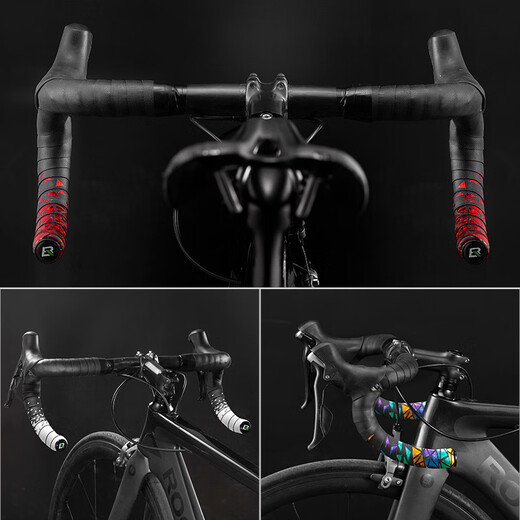 Rock Brothers Rock Brothers road handlebars with bicycle handlebars, anti-slip straps, wear-resistant color cycling equipment accessories, Bianchi Green