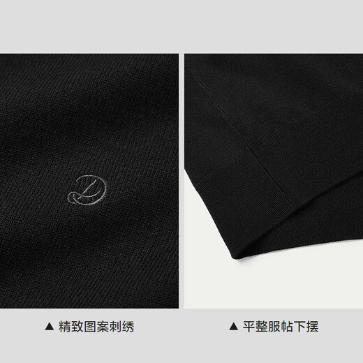 HLA Hai Lan House sweater men's 25 pattern embroidery warm round neck casual sweater men's autumn