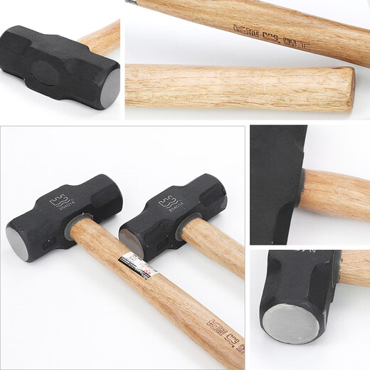 Great Wall (the great wall) Great Wall precision wooden handle octagonal hammer 2 3 4 6 8 12 14 16 18 20 pound sledge hammer large iron hammer wooden handle octagonal hammer 6LB (6 pounds) 254016