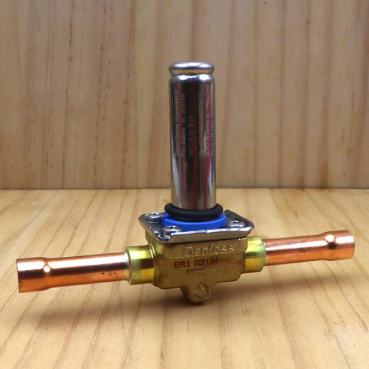 Danfoss EVR3 Aire acondicionado Refrigeración EVR032F1204 Puerto soldado de tubería de cobre de cobre al cuerpo de la válvula solenoide EVR10/032L12171/2 Puerto de soldadura de cobre