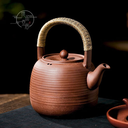 Pot de zhuni hecha a mano de Chaoshan para el dispositivo de cocción de té al aire libre para el horno de carbón Pino de hervidero de hervidero, cypress y leña zhuni No. 12529 1200ml 1L o más