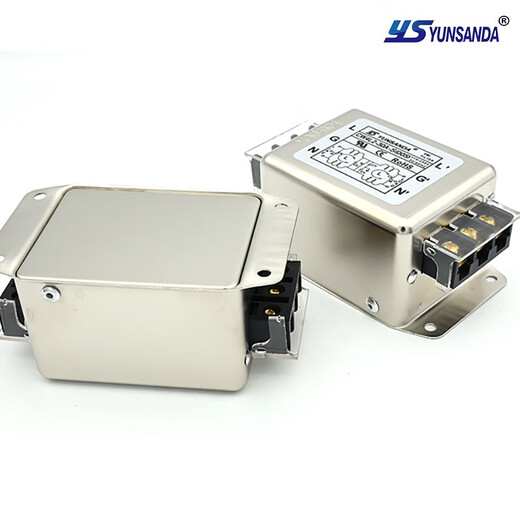Power filter 220v AC double terminal station rail type electromagnetic interference purifier CW4L2-30A-R1 CW4L23AR1 rail installation
