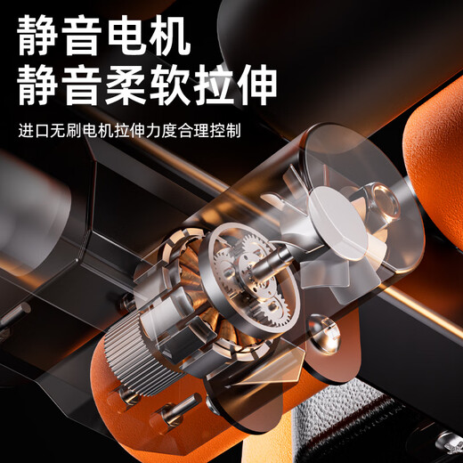 Er Jiagong Neck Taille Bindel Elektro-Traktion Maschinenbein Bein Stretchwerkzeug Medizinische Heimhöhe Linderbett Elektrische Standard (Roller Design + 4 U-förmige Beine