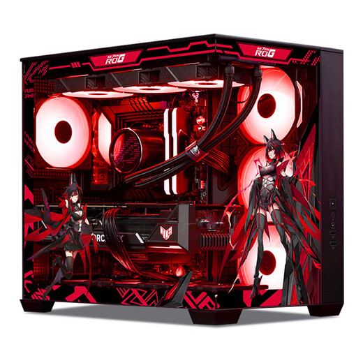 ASUS ROG family bucket AMD 9800X3D 7800X3D ASUS RTX5070 5070TI 5080 desktop computer game console live design AI host DIY complete machine with three R7 7800X3D + ASUS RTX5060Ti