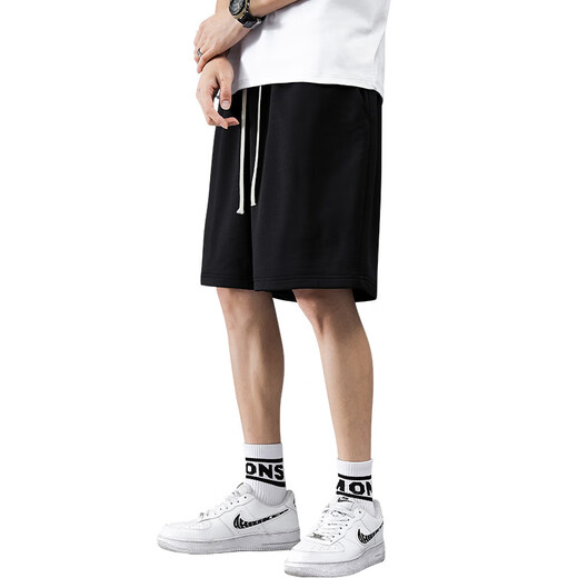Playboy (Playboy) 2025 Nouveaux shorts coréens pour hommes Tendance d'été en liberté Couleur solide Men Mode décontracté Pantalons de sport décontractés 833 blancs (65 coton) xl (135-155)