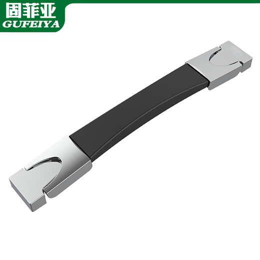 固菲亚行李箱手把按压钮拉手箱包配件零件提手旅行箱拉杆把手弹性 3519-230PVC手柄锌合金座子