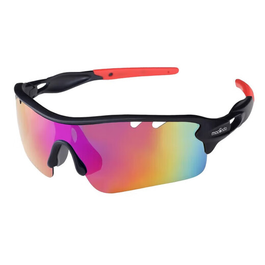 Macondo windbreaker sunglasses, outdoor sports marathon running glasses, polarized lenses, Aurora Purple, one size fits all