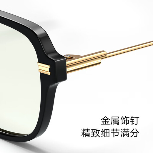 帕森【新品】可配防蓝光眼镜架女同款轻盈显瘦护目镜男PJ15839 烟灰色+无度数防蓝光镜片