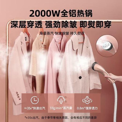 Haier hanging ironing machine for home vertical high power ironing machine for handheld steam ironing clothing store special Champagne gold vertical hanging ironing machine
