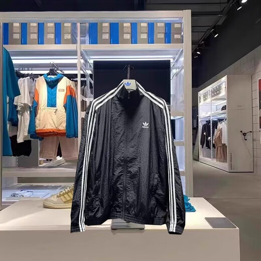 阿迪达斯 （adidas）三叶草女子三条纹运动休闲立领长袖夹克外套JJ3361JJ3362官方旗舰 JJ3361 XXS