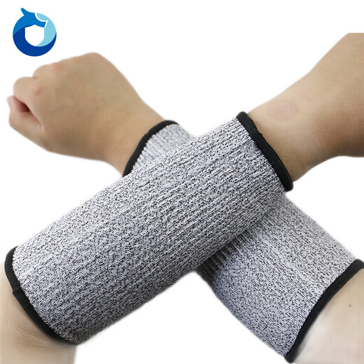 Handun HD-SF08-7746 13-pin anti-cut and wear-resistant arm guard (HPPE, gray, 10 pairs/pack) 20cm 1 pack