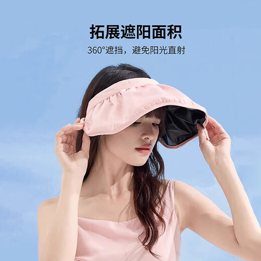 The most popular style on the Internet, women's sun protection hat, Internet celebrity shell hat, sun hat, outdoor hollow hat, sun hat, pink