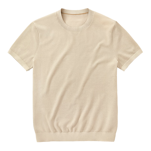 Mr. Bu Bu BU Modekontrast Farbe Rundes Hals gestrickt T-Shirt Sommer atmungsaktiv