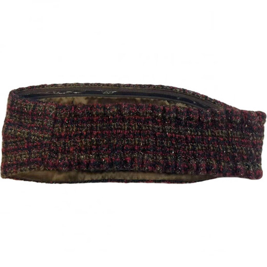 Chanel (Chanel) New Year's gift Chanel 21K flash woven tweed tube top women's black black one size 36