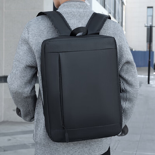 Large capacity business computer bag backpack 15.6-inch laptop bag Xiaomi same style men and women double backpack black