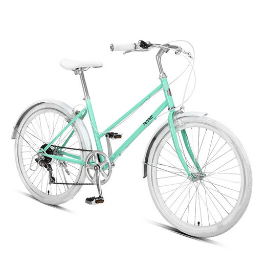 Permanent 24-inch city rear 7 variable speed bicycle men and women adult universal portable city commuter bike