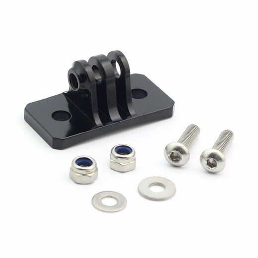 Huanghan Selfie Casque Punching Fixing Base Adapter Bracket GoPro1098 Skydiving Insta360 Aluminium Alloy Red