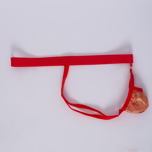 Zi Jiafu men's sexy thong sexy men's sexy briefs briefs adult underwear hollow T-string white one size