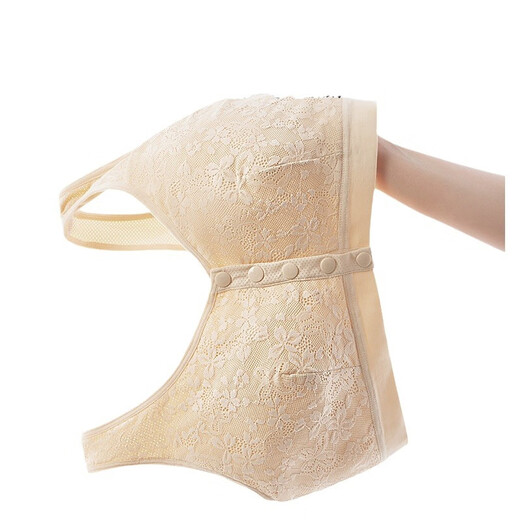 Yalu Cancer Special postoperative Dessous Bra Maulbeerbrust Brust BH falsche Brust Unterarm Fälschliche Brust Frauen Baumwollweste hellviolett Silikon Single Spiral Links Brust 80b