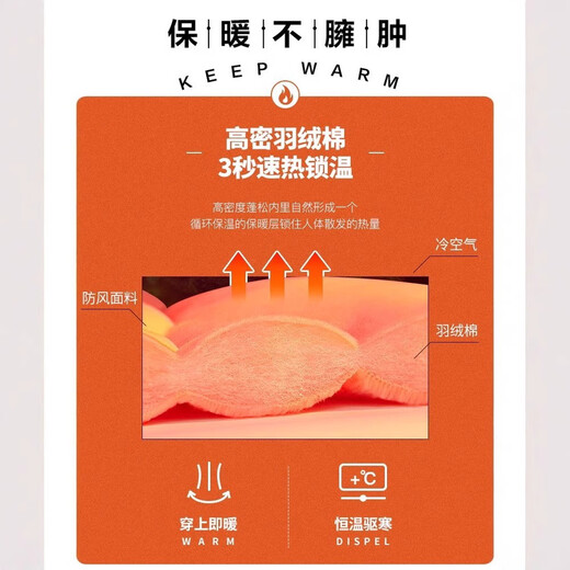 ZHIDOUDOUNASA美式中长款棉衣男士冬季新款潮连帽羽绒棉服加厚保暖户外外套 jkcy-9901卡其高品质 S