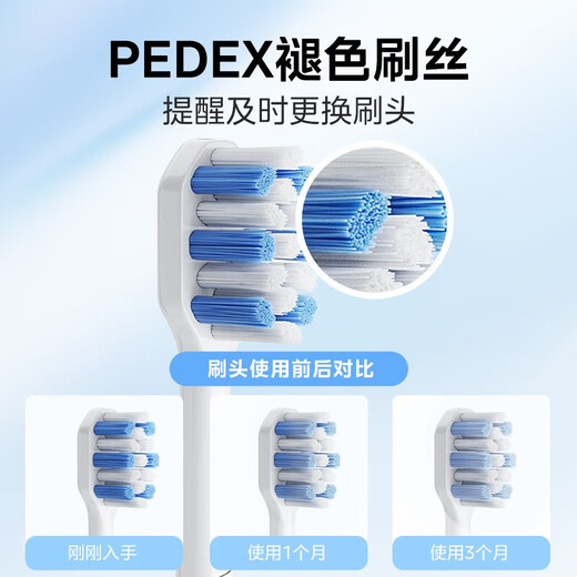 Midea electric toothbrush head TY2 compatible with S1PX/MR1 new version/S5/YS7/YM3/YM6pro/YM502 brush head*2