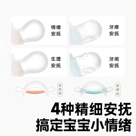 Jiaer Youyou Teether, Baby Teething Mushroom, Soothes Small Month-old Baby, Prevents Eating Hands during Oral Period, 0346 Three Months Recommended for 2 Months+, Stops Crying and Soothes Teether.