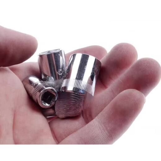 世达（SATA）1/4小飞公制六角套筒头6.3MM铬钒钢4mm-14mm短套筒头 5mm标准六角套头11304