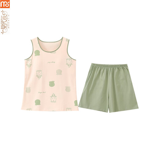 Pyjama modal pour les femmes en été 2025 Nouveau gilet suspension grande taille avec poitrine de style poitrine mince que les étudiants peuvent porter à l'extérieur de l'exercice 9859 l