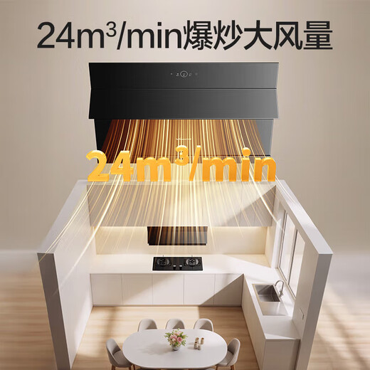 Vanward Side-Sucking Housking Range Hood 24 Gran volumen de aire Rango de hinchamiento La energía autocipiente de primer nivel se puede equipar con la estufa de gas DJ738 Pro National Subsidy