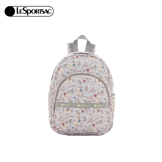 Lesportsac Lebosi New TRENDY Series Full Print Cat Large Capacity Commuter Computer Backpack Gift for Girls Sweet Sleeping Dream