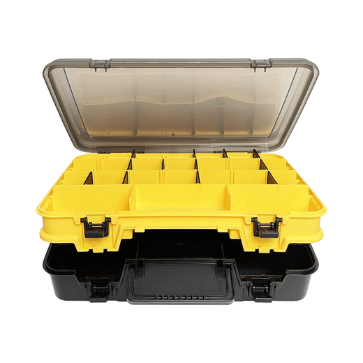 Zailu lure box fishing accessories box double-layer multi-functional portable storage box fishing gear medicine box jewelry hardware tools double-layer portable lure box with 12 partitions