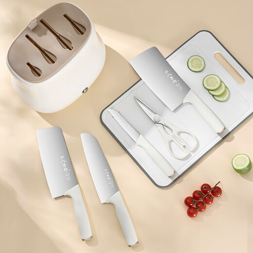 Shibazizuo Küchenmesser Messerset Bionic Series Cute Rabbit Siebenteiliges Messerset SL2473